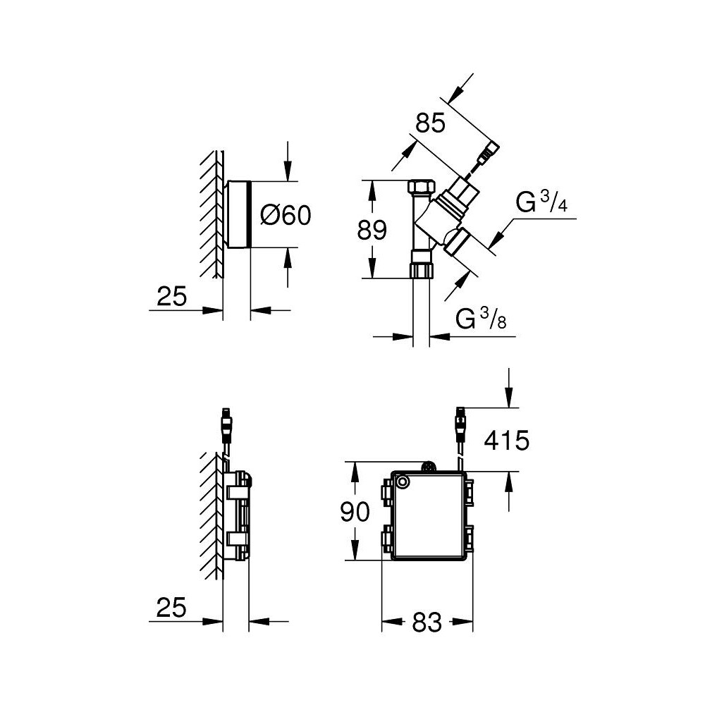 GROHE Switch Batteridrevet avstengningsventil for oppvaskmaskiner Watertrade