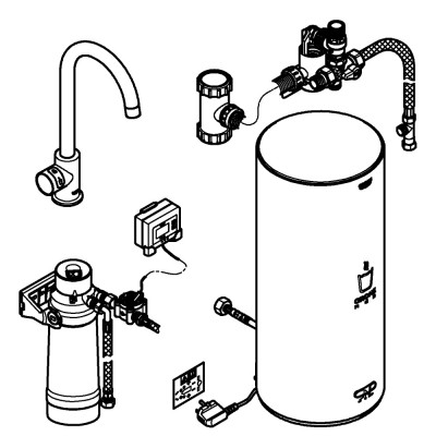 GROHE Red Mono - C-tut - Str. L - Krom