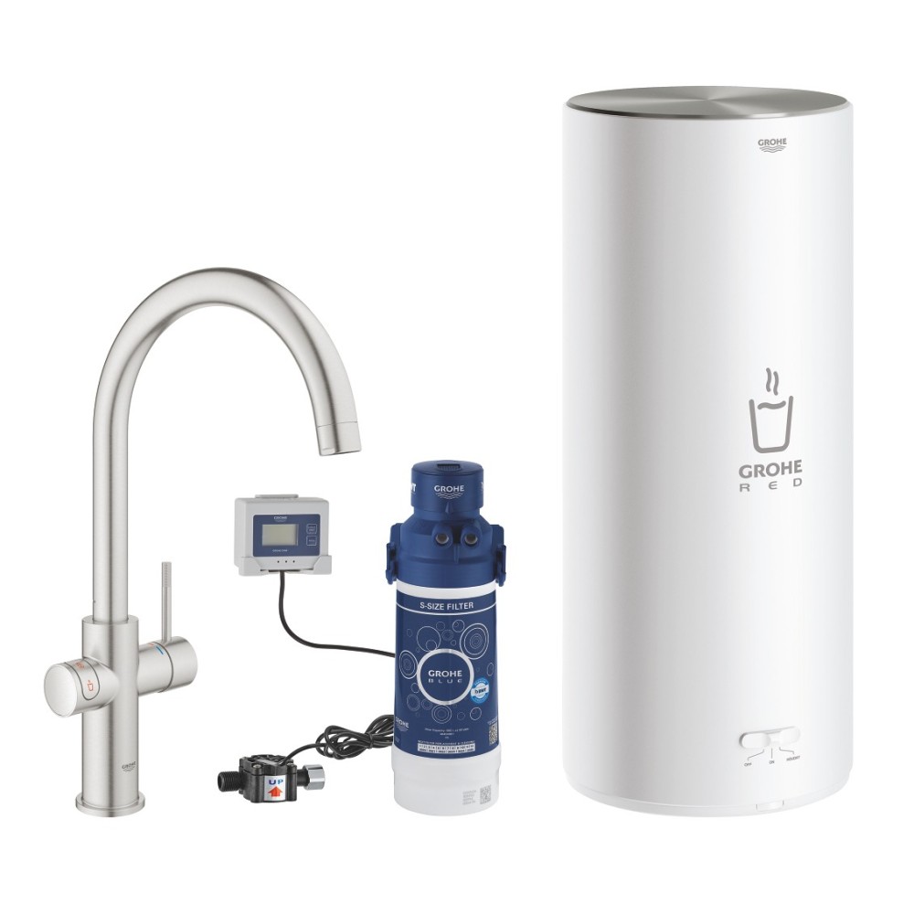 GROHE Red Duo - Supersteel - C-tud - Str. L
