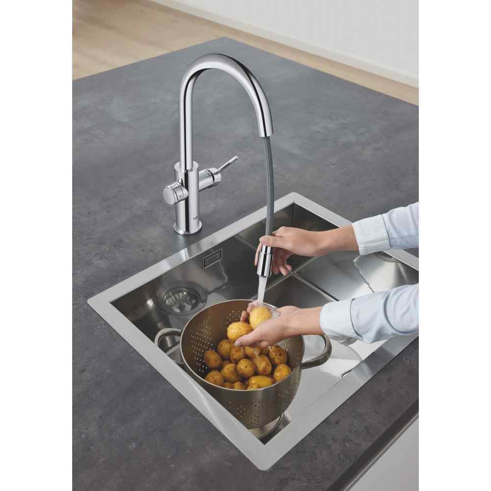 GROHE Blue Home - C-tut - Uttrekkbar - Krom Watertrade