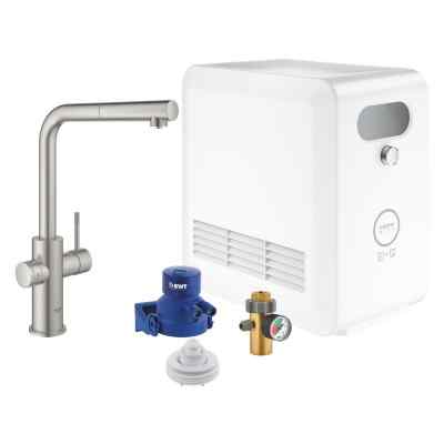 GROHE Blue Professional - L-tut - Uttrekkbar - Supersteel GROHE Blue Pro