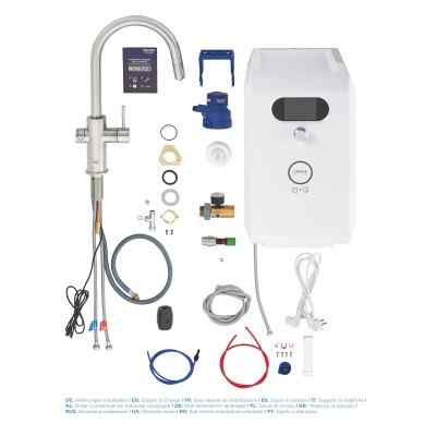 GROHE Blue Professional - C-tut - Uttrekkbar - Supersteel GROHE Blue Pro