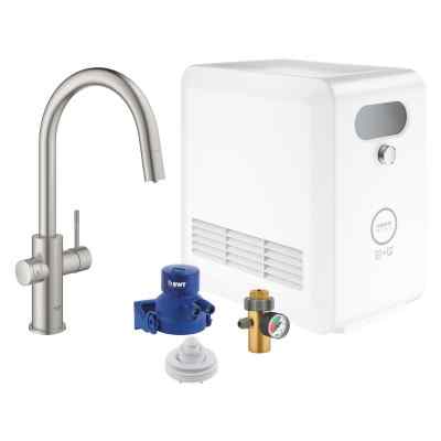 GROHE Blue Professional - C-tut - Uttrekkbar - Supersteel GROHE Blue Pro