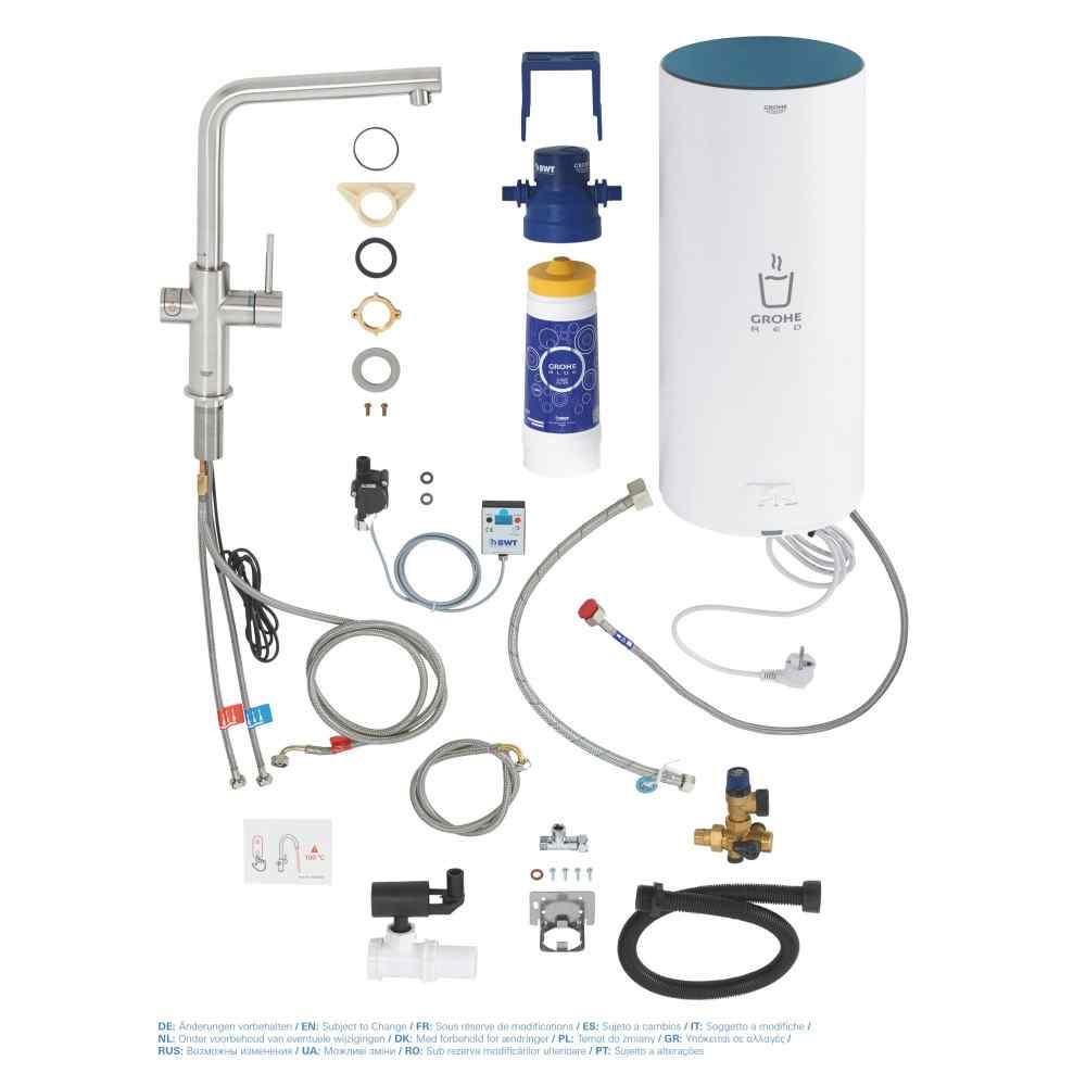 GROHE Red Duo - Supersteel - L-tud - Str. L GROHE Red 5,5 liter