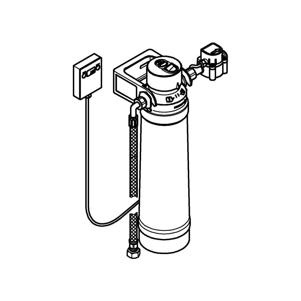 GROHE Red Filter med filterhoved og tæller GROHE Red reservedele